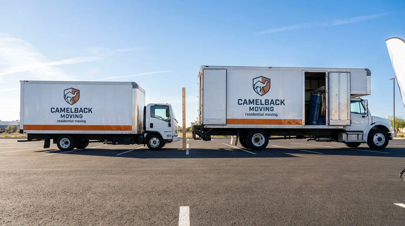 Moving truck size capacity guide in Stewartville
